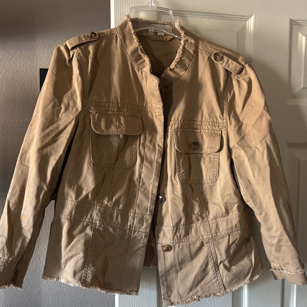 LOFT Tan Military Field Jacket